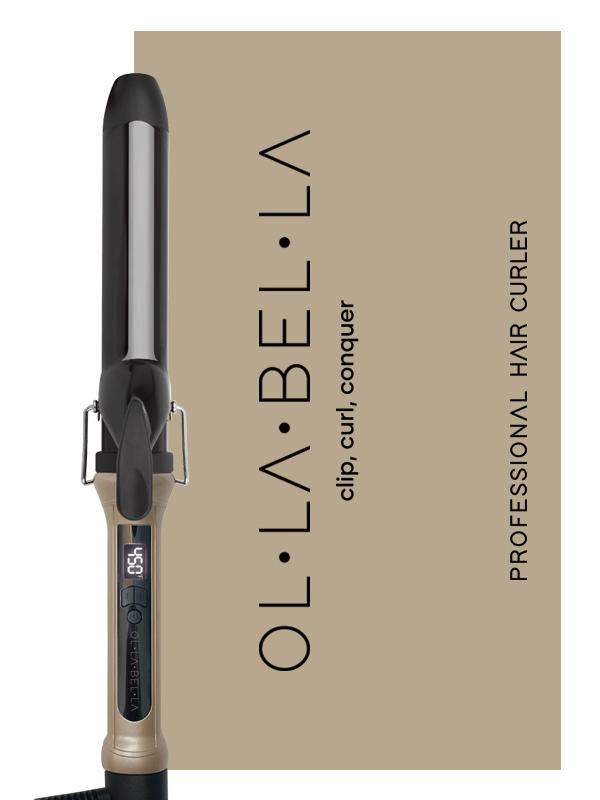 Olla Bella 1.25" Ceramic Digital Curling Iron with Box