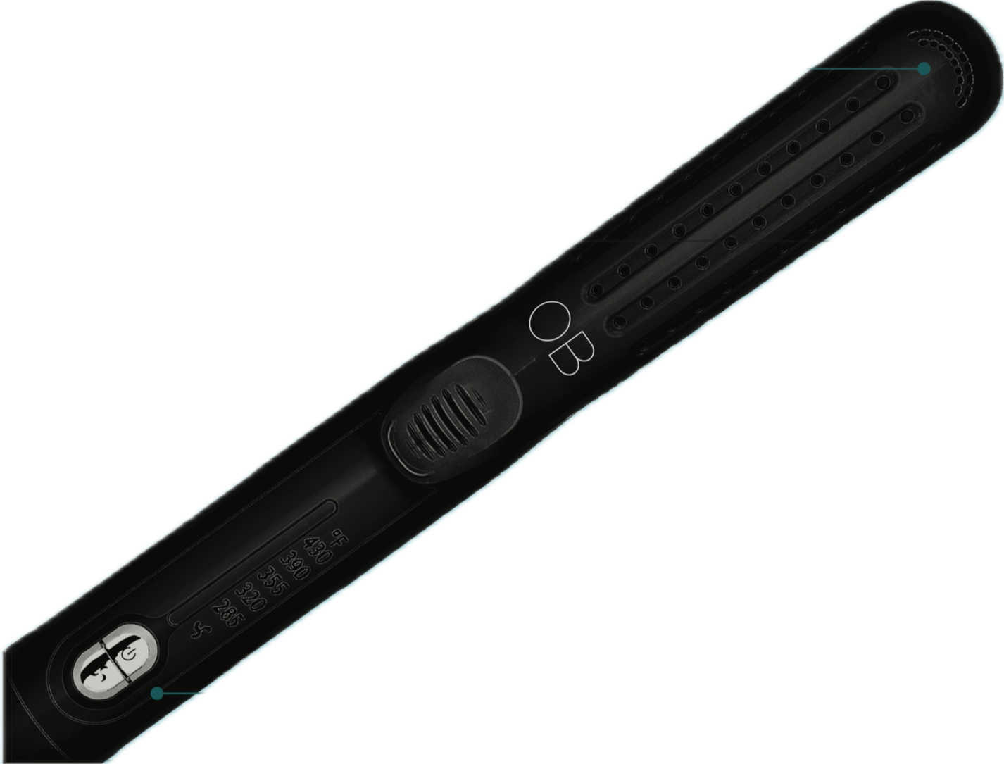 Olla Bella 2-in-1 Hair Straightener & Curler (Airflow Styler) Top View
