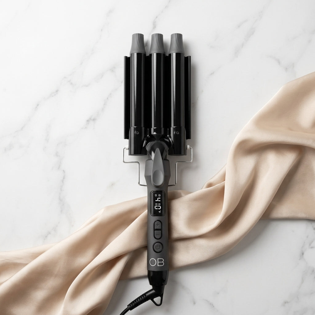 Olla Bella Beach Wave Curling Iron (3 Barrel Waver) Studio Photo 2