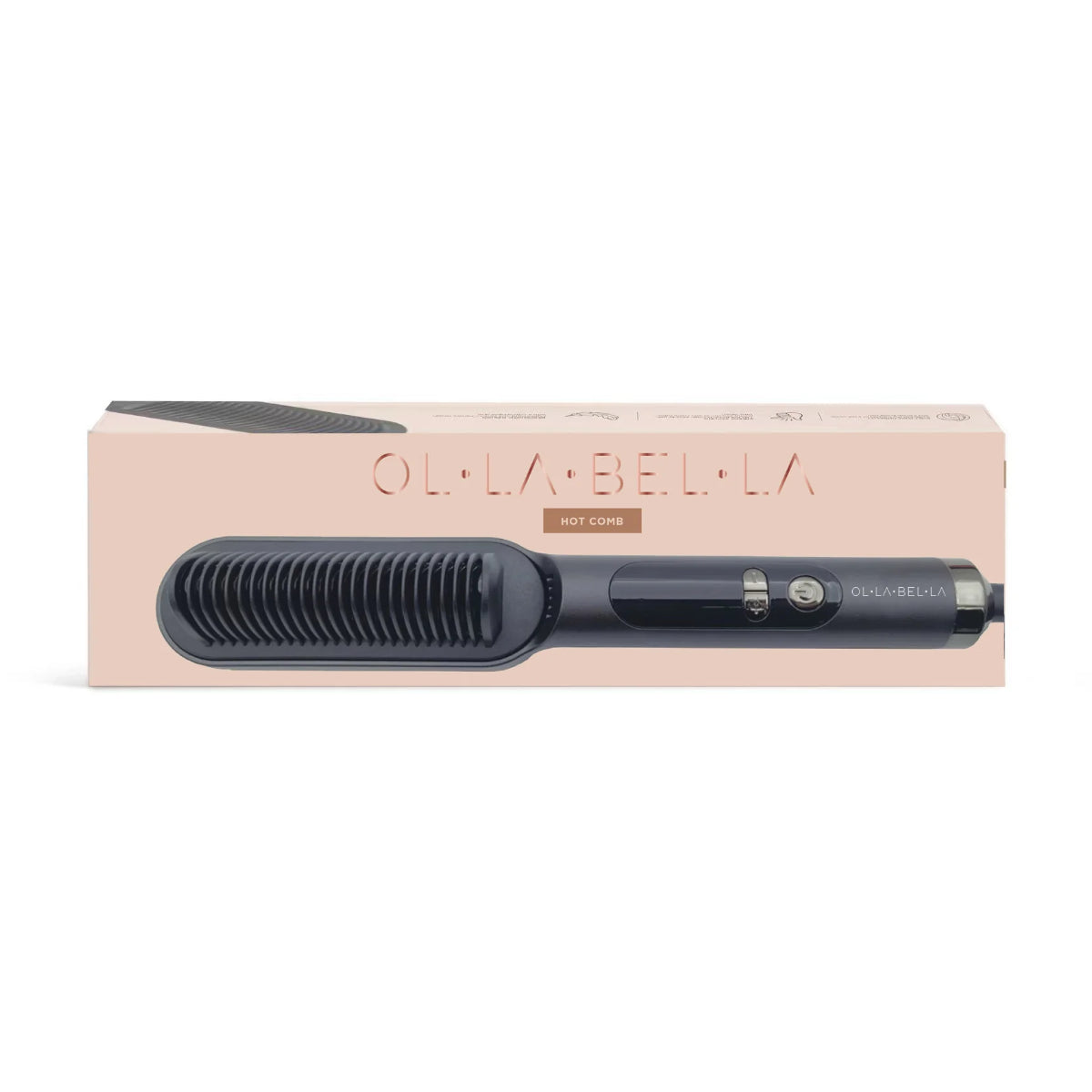 Olla Bella Heated Straightening Brush Packaging